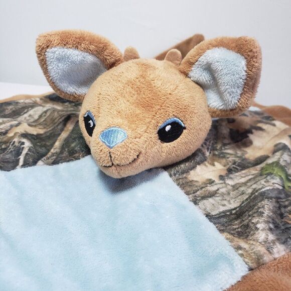 Bass Pro Shops Camo Wild Deer Fawn Lovey Baby Security Blanket Blue Brown Toy - Picture 5 of 9